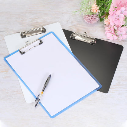 PATIKIL 17 x 12.6 Inch Clipboard Landscape, A3 PP Plastic Office Clipboards Low Profile Clip for Office Drawing Sketching, Blue