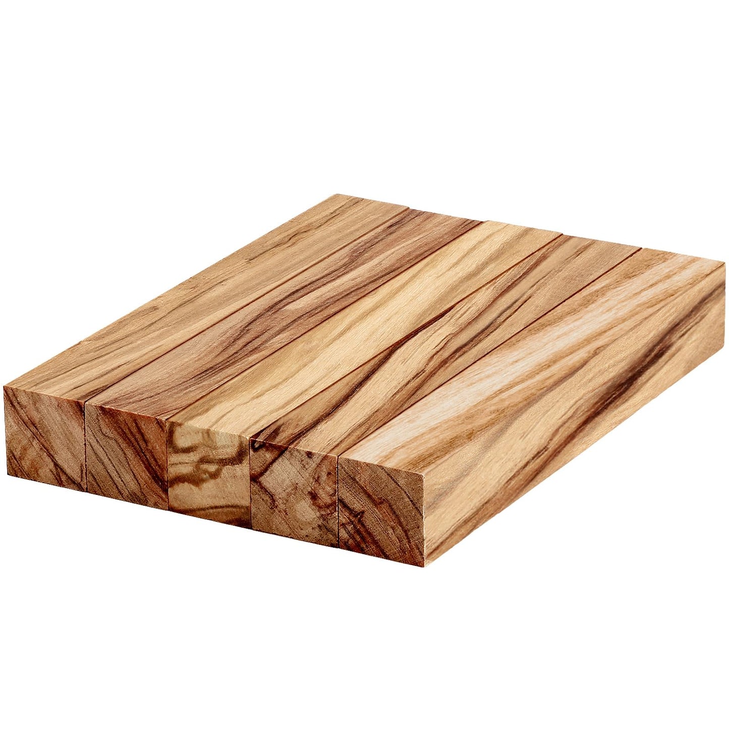 Spiareal 5 Pcs Olive Wood Pen Blanks Kits Pen Turning Supplies DIY Crafts, 5 x 3/4 x 3/4 Inch