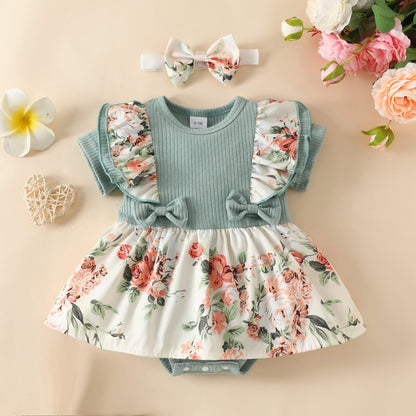 Reborn Baby Doll Clothes Accessories 22 Inch Girl Outfits 2 Pcs Set for 22-24 Inch Reborn Doll&Toddler Girl Doll