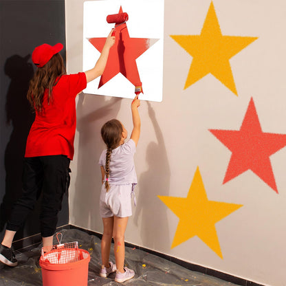 Cinnvoice 35 x 35 Inch Star Stencil Reusable Plastic for Yard, Walls, Fabric, Canvas, Flag, DIY Crafts and Independence Day Project