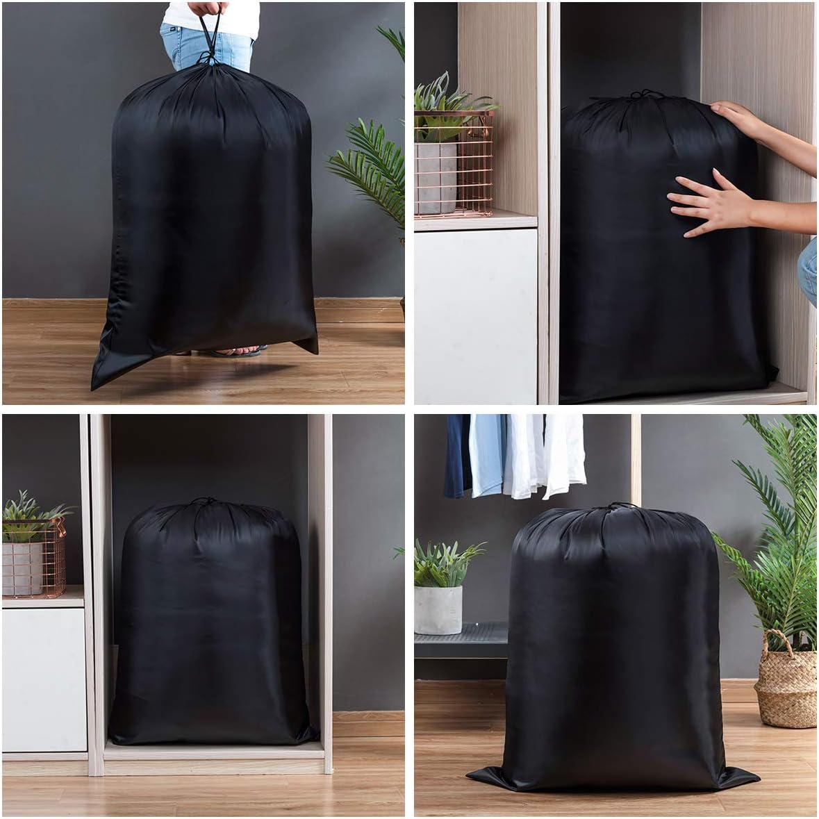 Multipurpose Extra Large Laundry Storage Bag, 27"x35", Blue
