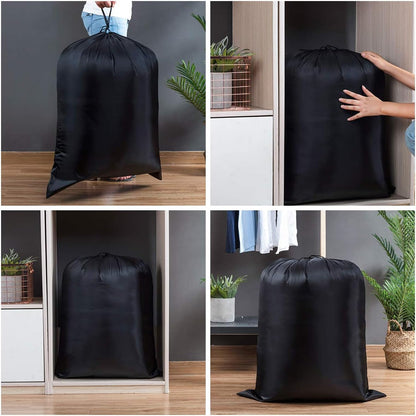 Multipurpose Extra Large Laundry Bag Storage Bag (27"x35", Black)