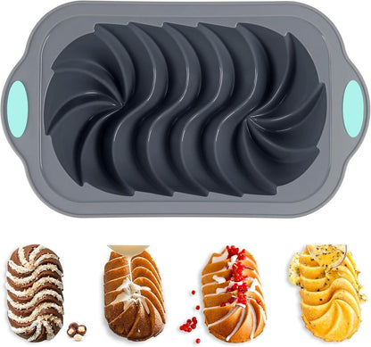 Silicone Bread Loaf Pan, Non-Stick Food Grade Baking Mold with Metal Reinforced Frame for Strength