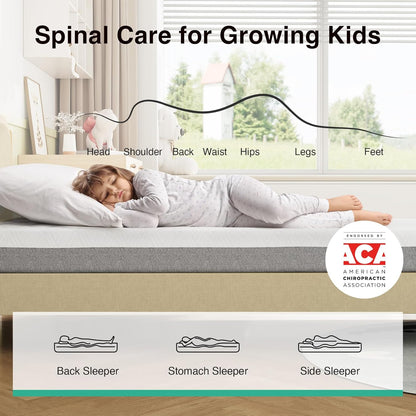 Novilla Twin Mattress - 8-Inch Gel Memory Foam for Pressure Relief & Plush Comfort | Bed in a Box