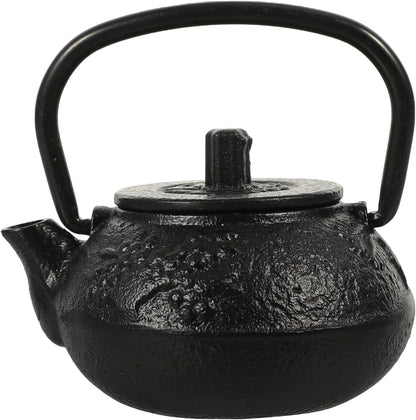 Luxshiny Cast Iron Teapot - Mini Iron Teapot, Chinese Kung Fu Teapot for Office, Home, Tea House, Stove Kettle, Chinese