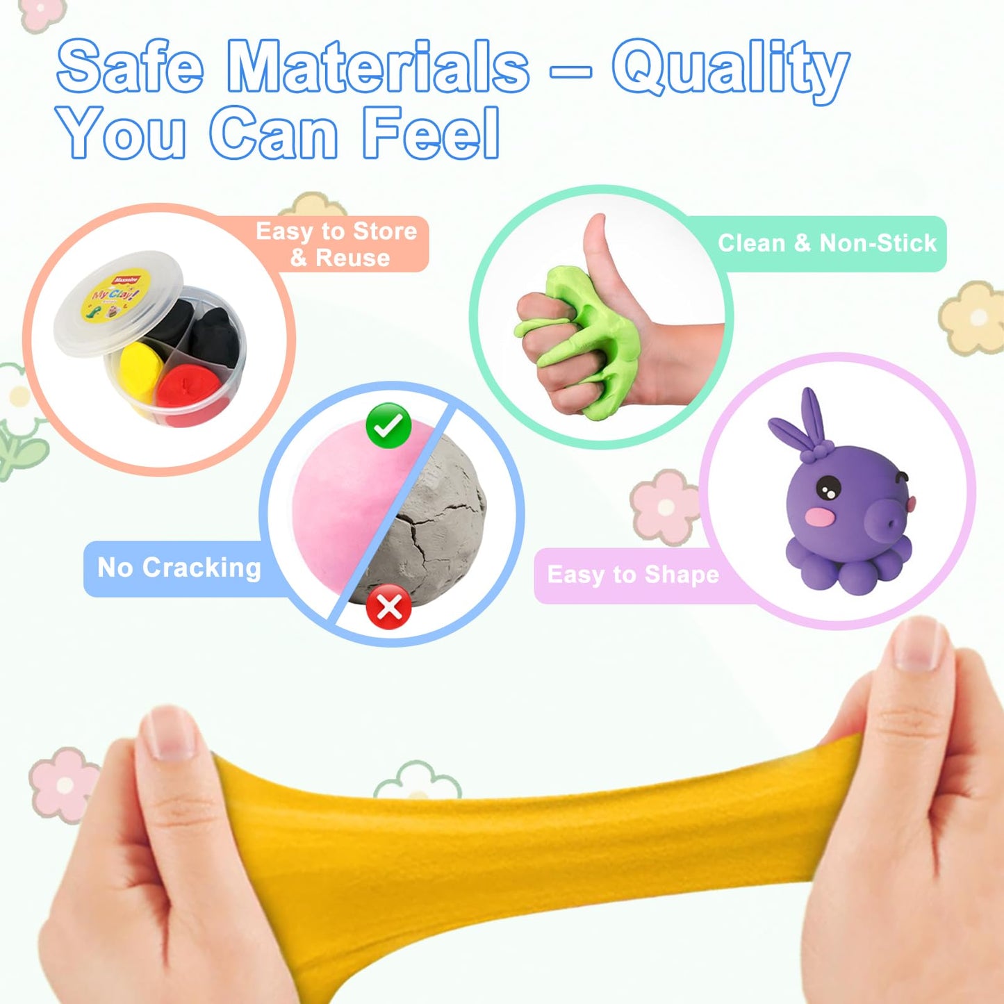 Air Dry Clay Kit for Kids: 12 Animals Modeling Magic Clay Set with Sculpting Tools and Tutorials Safe Non-Toxic & Light Soft DIY Art Craft Molding Clay School Class Home Party Gifts for Boys Girls