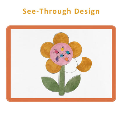 Applique Fusing Mat,17" x 24"Applique Pressing Sheet with See-Through Design for Arts Crafts Creation,Silicone Mat Including Bonus Teflon Coated Pressing Sheet and Silicone Iron Rest Pad