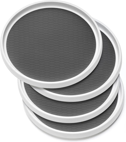 12-Inch [4 Pack] Countertop, Non-Skid Turntable Lazy Susan Organizer - Spinning Rack for Cabinet Table Top, Pantry
