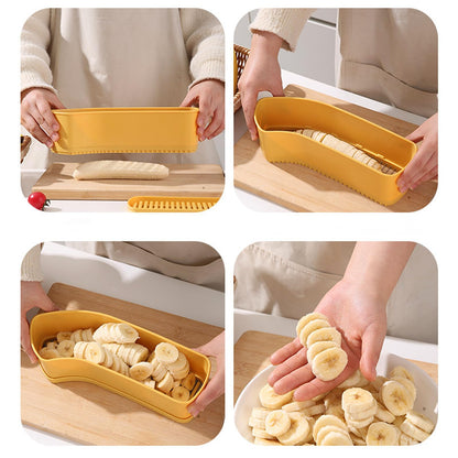 JAYVAR Extra Large Banana Slicer, Spam Slicer, Egg Cutter for Hard Boiled Eggs, Cheese Butter Cutter for Hot Dog Slicing, Multipurpose Strawberry Slicing Kitchen Gadgets for Fruits and Vegetables