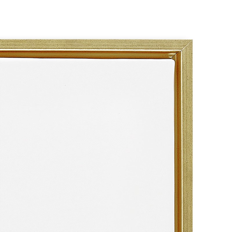 Stupell Industries 'Dirty Dog Soap Vintage Sign', Floating Frame Canvas Art, Gold, 17 x 21 Inches, Easy to Hang and Sturdy, Made in USA, by Lil' Rue