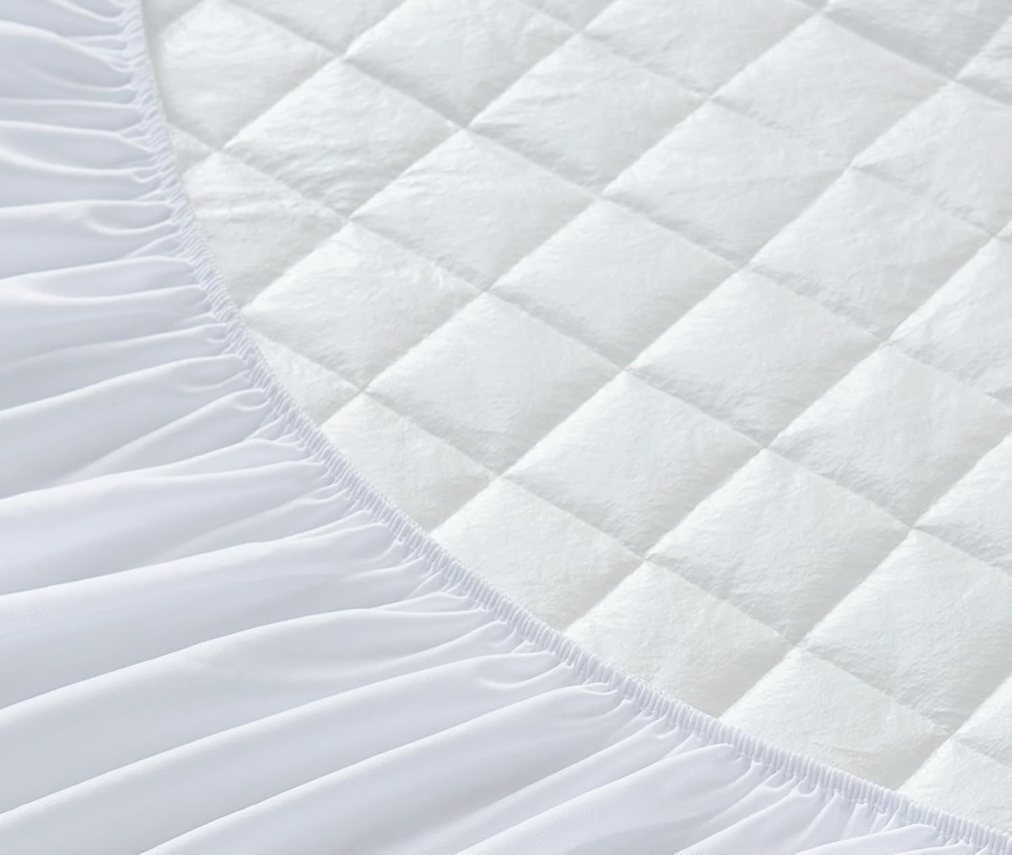 Elif Home Goods 2 Pack (2 Pack) Crib Size Waterproof Mattress Protector, Quilted Cooling Fitted Bed Mattress Cover Pad