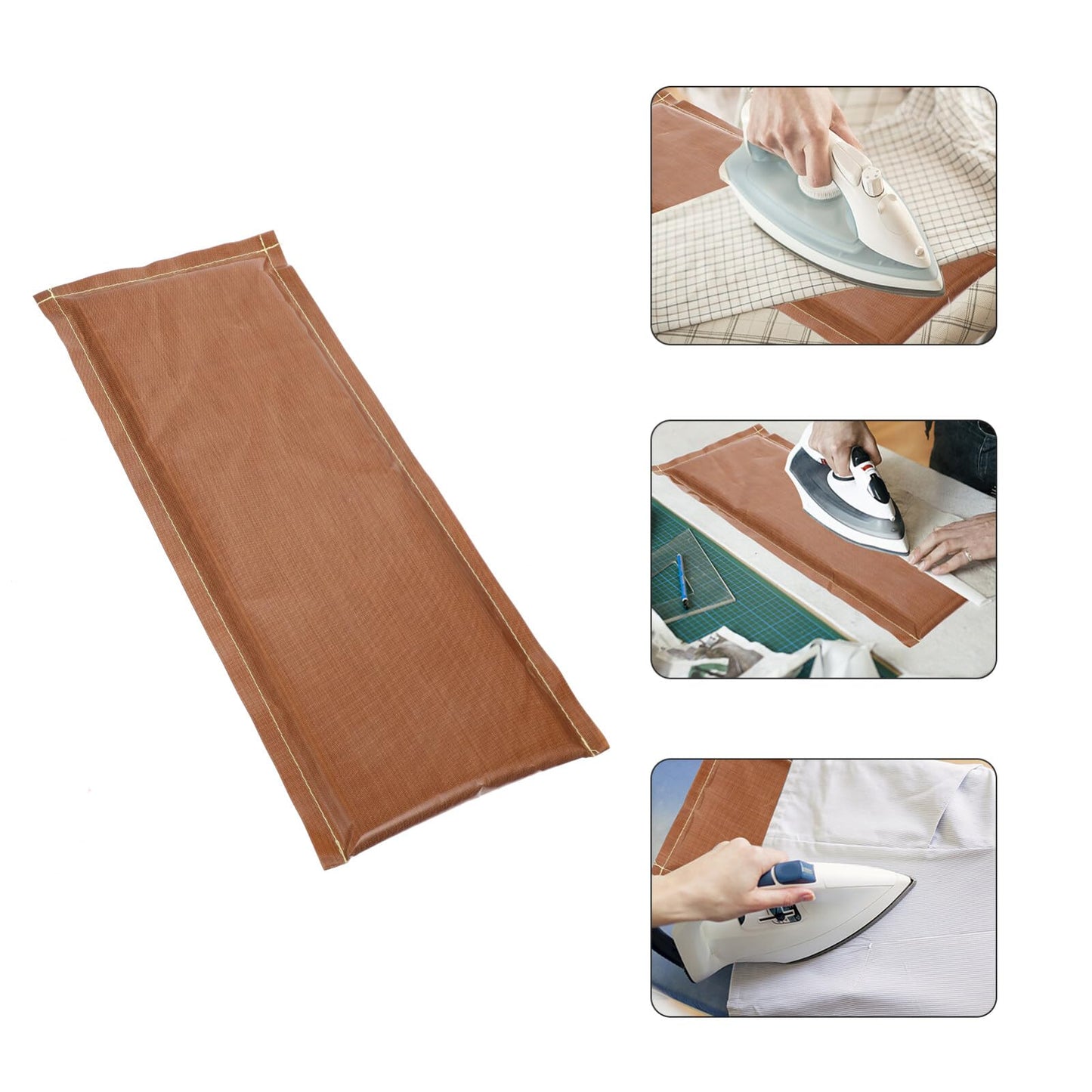 TEHAUX Heat Pressing Pillow 15.74X6.49In Non Stick Ironing Mat for Vinyl Transfer Heat Resistant Cushion for DIY Craft Projects
