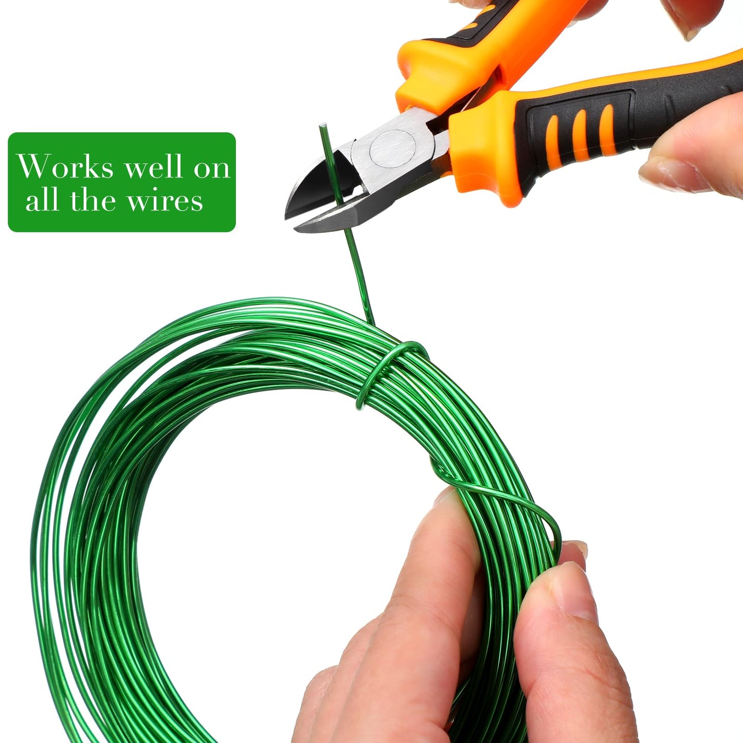 Mudder 5 Roll Aluminum Bonsai Training Wire Tree 1/1.5/2.0mm 160 Feet Total with Bonsai Wire Cutter Anodized Training for Holding Branches Small Trunks(Classic)