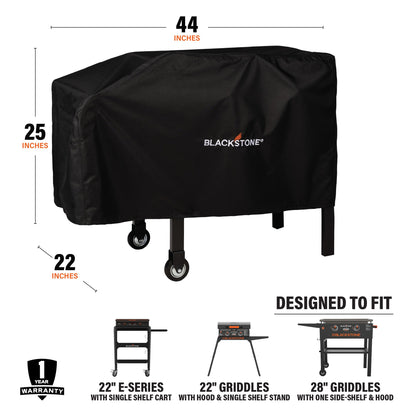Blackstone 1529 28” Single Shelf Griddle Cover, 600D Polyester, Black