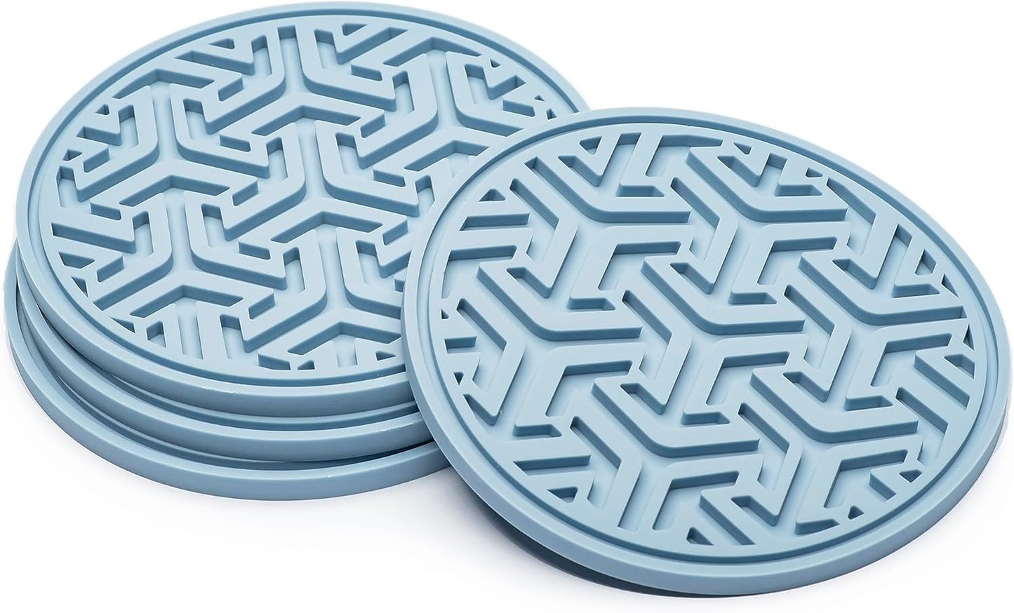 Urban Coasters Set 4 Drink Coasters for Tabletop Protection - of No-Slip Silicone Rubber Coasters for Coffee Table