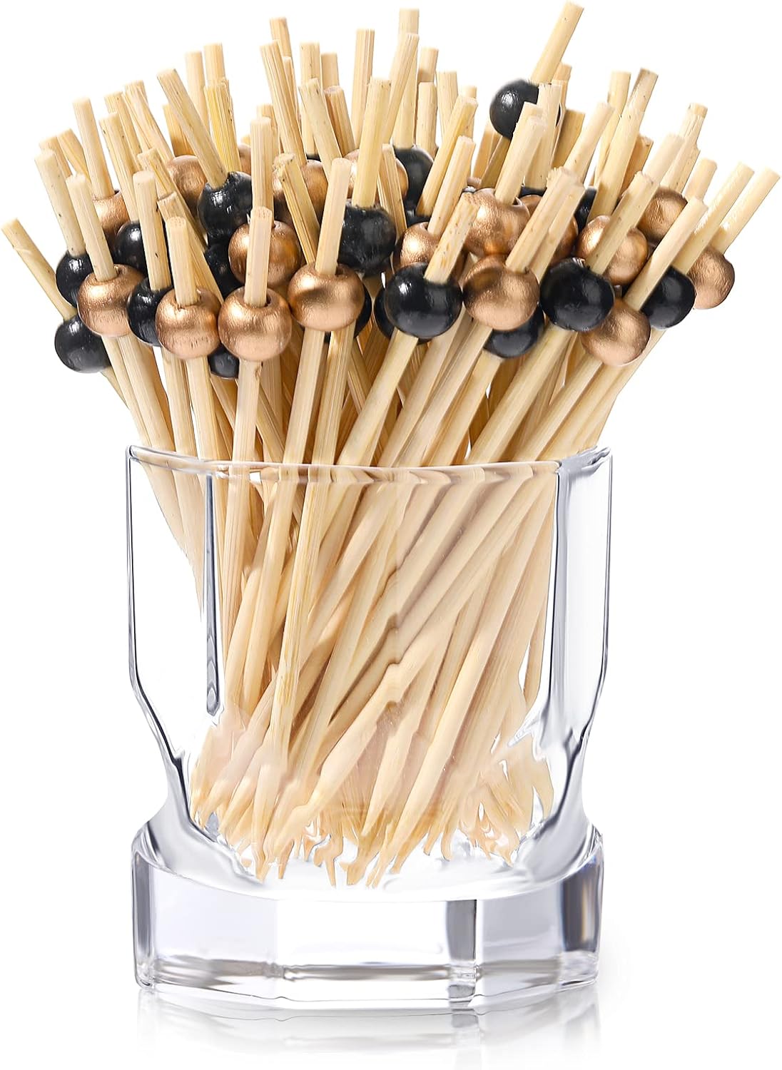 Patelai 120 Pcs Fancy Cocktail Picks, 4.7 Inch Decorative Toothpicks for Appetizers, Drinks, Food, Desserts,