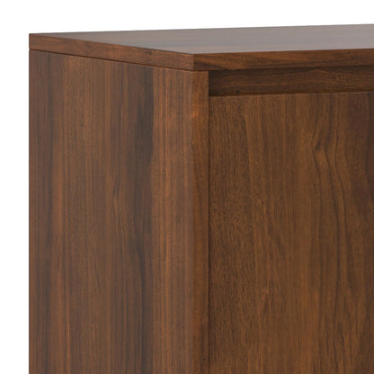 SIMPLIHOME Hunter 60 inch Wide Industrial TV Media Stand in WALNUT WOOD For TVs up to 65 inches for the Living Room and Entertainment Center