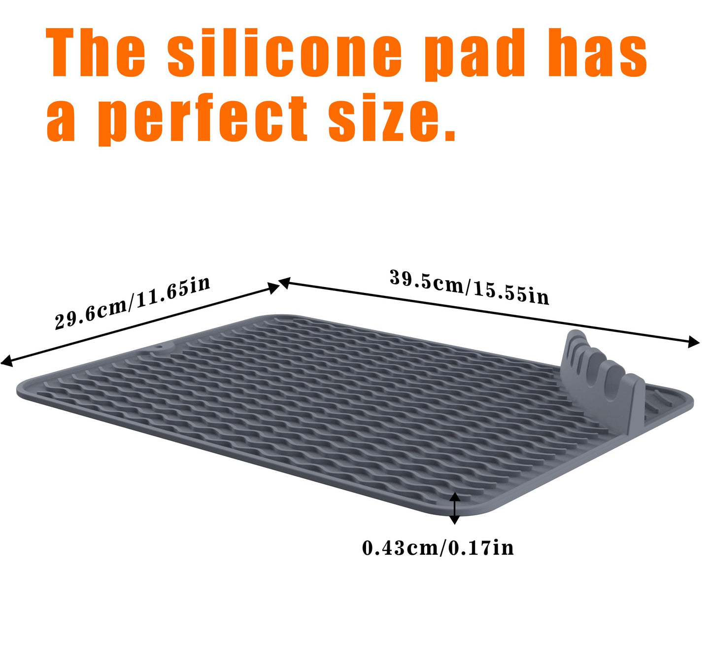 Heat-Resistant Silicone Craft Mat 16x12 Inch | Non-Slip Epoxy Resin Art Mat with Tool Organizer | Textured Surface for Jewelry, Coasters | Durable & Easy Cleanup