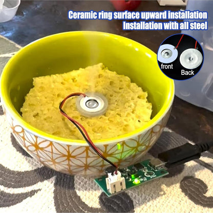 8 Pcs Atomization Disc, DC 5V USB Humidifieration Mist Maker, Atomization Module with Timing Switch for DIY Home