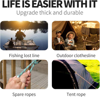 Portable Travel Clothesline Cord, Adjustable 33ft Camping Clothes Line with 20Pcs Windproof Clothespins