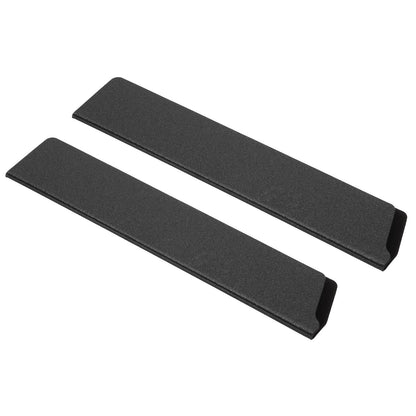 PATIKIL 2 Pcs ABS Knife Cover Sleeves, 10x2 Inch Knife Blade Edge Guard Sheath Universal Blade Protector Flocking for Home Kitchen, Black