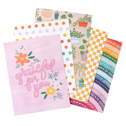 Paige Evans Blank Greeting Cards and Envelopes, 40pk - A2 Envelopes with Assorted Cards for All Occasions and Thank You Notes - 10 Unique Designs, Reasons to Smile