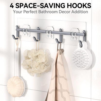 YASONIC Shower Caddy, 100% Rustproof Shower Shelves for Inside Shower, No Drilling Bathroom Organizers and Storage, 6 Pack Large Capacity Bathroom Shelves for Kitchen & Home Decor