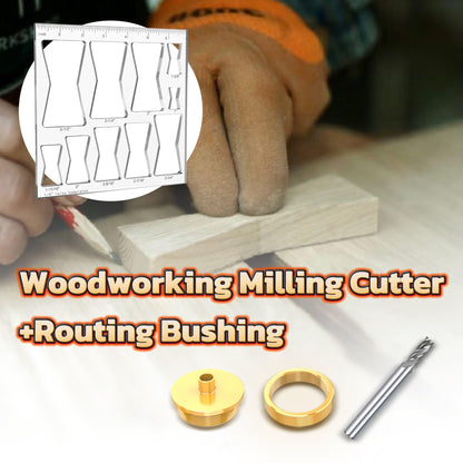 10 in 1 Router Templates for Woodworking,Butterfly Inlay Template,Wood Bowtie Router Templates Jig Bowtie Inlay Kit for Precise,Cuts Butterfly Inlay Template Decorative