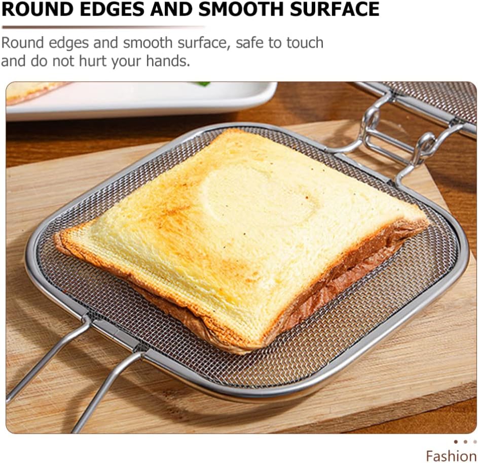 Luxshiny Toaster Oven Microwave Toaster Sandwich Cage, Grill Press for Toast, Home Baking Bread Toaster Accessories
