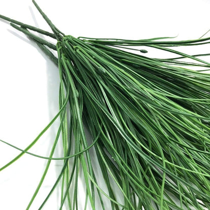4pcs Artificial Fake Grass Plants Flowers, Faux Plastic Wheat Grass Outdoor UV Resistant Greenery Shrubs for Wedding