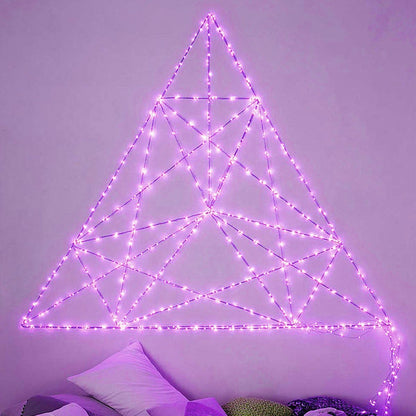 [10-Pack] LED String Lights - 6.6FT Moon Lights, 20 LED Micro Lights on Silver Copper Wire, Purple