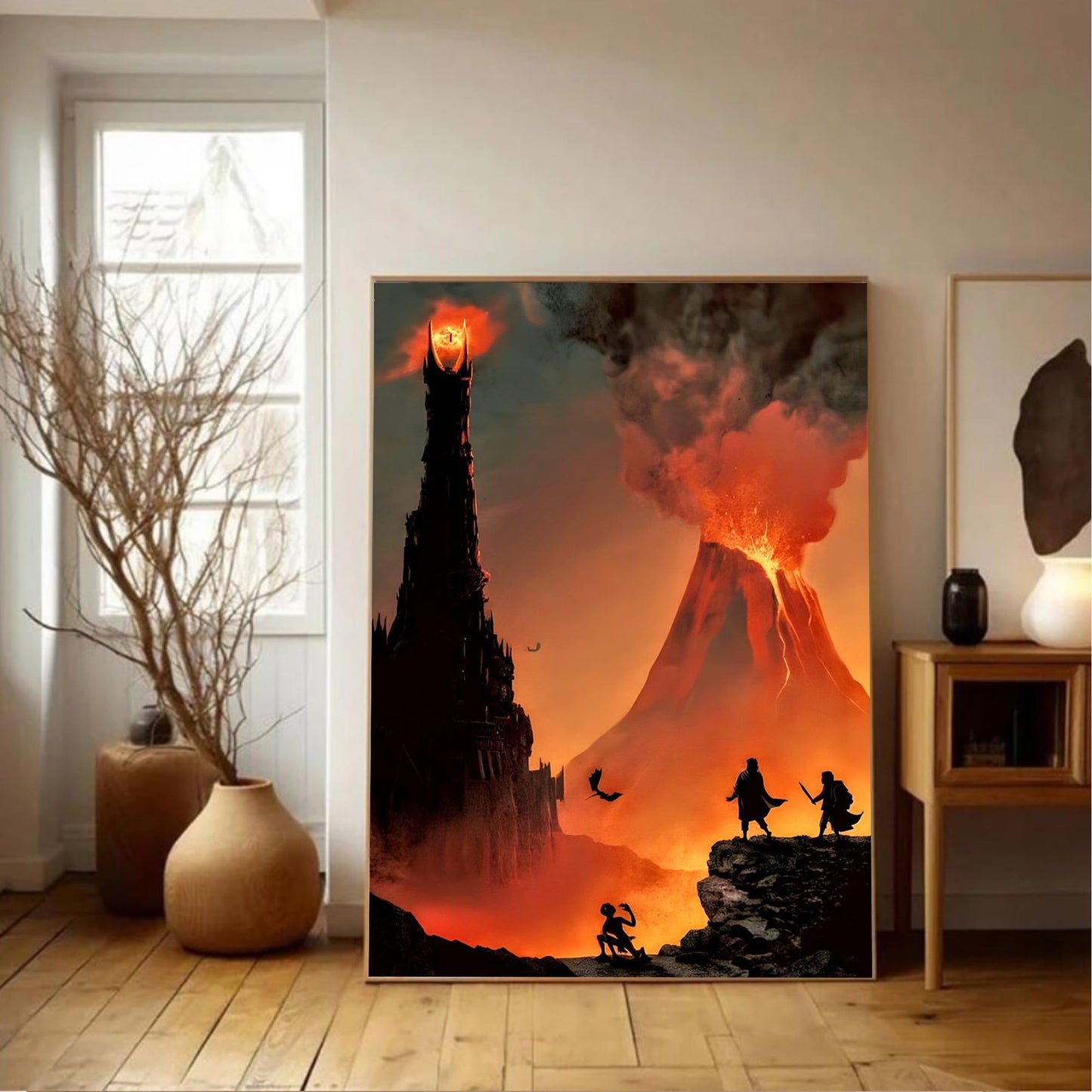 6 Packs Ring Art Diamond Painting Kits for Adults,Landscape Diamond Art Kits for Adults,DIY 5D Fairy Dust Diamond Art Painting Kits,Landscape Gem Art Painting Kits for Home Wall Decor 12x16inch