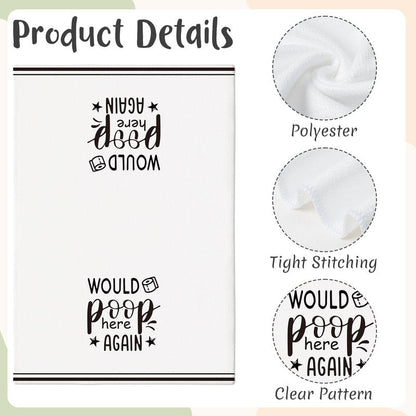 AellasNervalt Funny Sayings Hand Towel - 6Pcs Sweet Cheeks Fun Bathroom Decorative Absorbent Soft Polyester Towels for Bathroom Bar Dining Room Kitchen Decor, Housewarming Gift for Hostess Home Friend