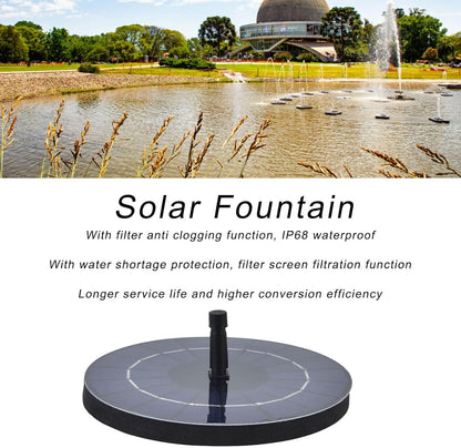 Solar Bird Bath Fountain Pump by 9V | 3.5W Free Standing Solar Panel Water Sprinkler for Garden