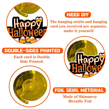 Joyful Start Halloween Hanging Decorations 68PCS Halloween Decorations for Classroom Hanging Ghost Pumpkin Ceiling Decor Indoor