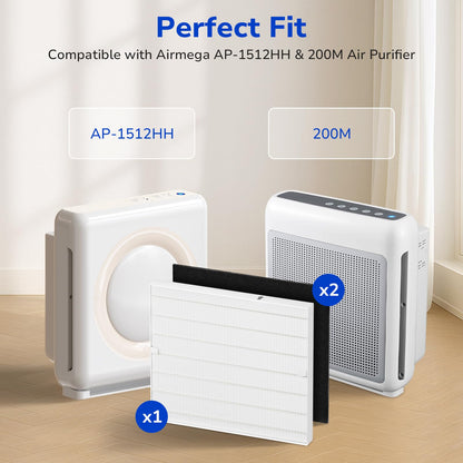 Fil-fresh Airmega AP-1512HH Filter Replacement for Coway Air Purifier