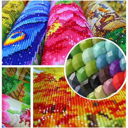 5D DIY Handmade Diamond Art Drawing Set Gemstone Paint with Tools Kit Full Drill Butterfly Fairy Tiger Crystal Rhinestone Arts Crafts for Adults Kids Home Wall Decor Gift (15.8x11.8in)