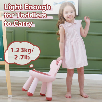 13 KidBloom Toddler Chair, Reinforced Kids Chair, Dinosaur Plastic Child Chair for Toddlers with Supportive Backrest