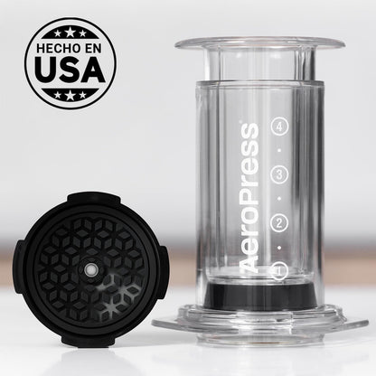 2 AeroPress Clear Coffee Press - All-in-One French Press, Pour-Over & Espresso Style Manual Brewer, Min Brew for Less