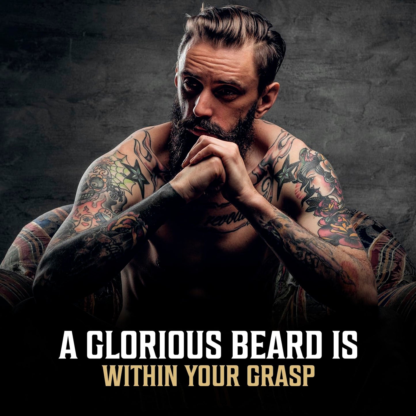 Viking Revolution Sandalwood Beard Oil for Men - Natural Mens Beard Oil with Argan Oil and Jojoba Oil - Beard Softener, Strengthens and Moisturizes - Beard Conditioner for Men (Sandalwood, 1 Pack)