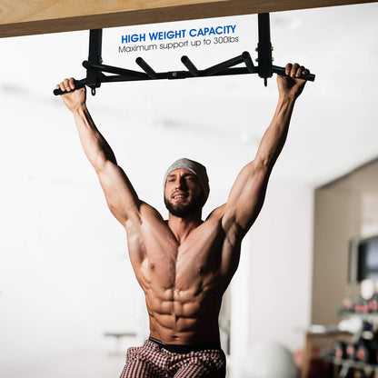 Yes4All Joist Mounted Pull Up Bar, Heavy Duty Multi Grips Joist Mount Pull Up Bar, Chin Up Bar Ceiling Mount