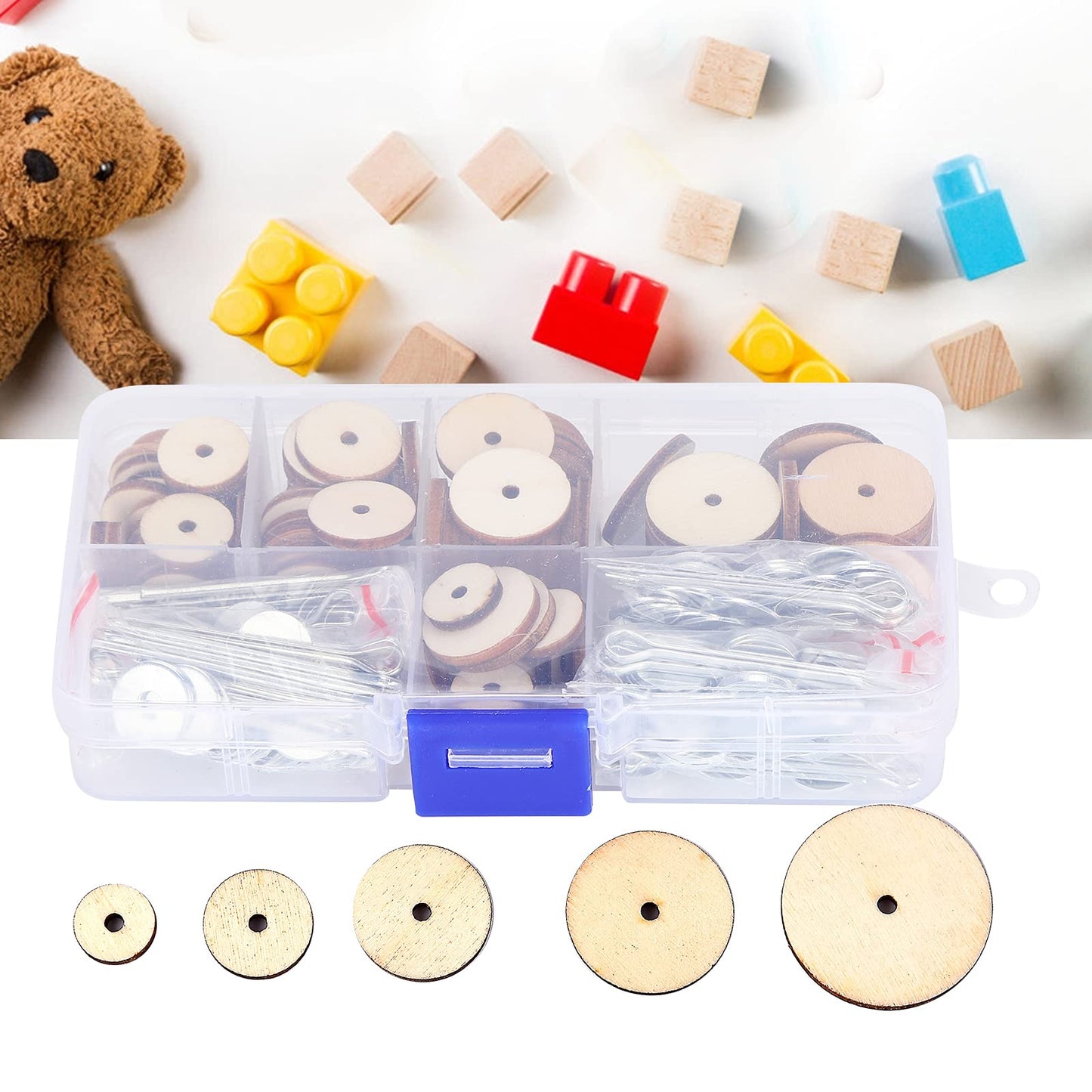 Doll Joints Set,Cotter pin Joints for Dolls Doll 45mm 12 mm Fiber Board Teddy Bear Joint Connector Making Supplies t pins Bears 25mm Toy Rotating disc 12mm 20mm Waldorf,Doll Making 50 Set Doll