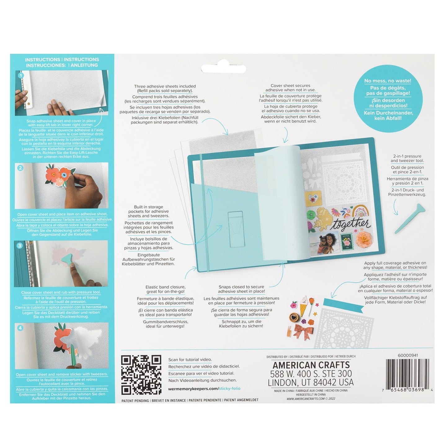 We R Memory Keepers Sticky Foilio Mint, Make Anything A Sticker, Scrapbooking, Journaling, Printmaking, Paper, Crafting Card Making, DIY Sticker Making, Stamping