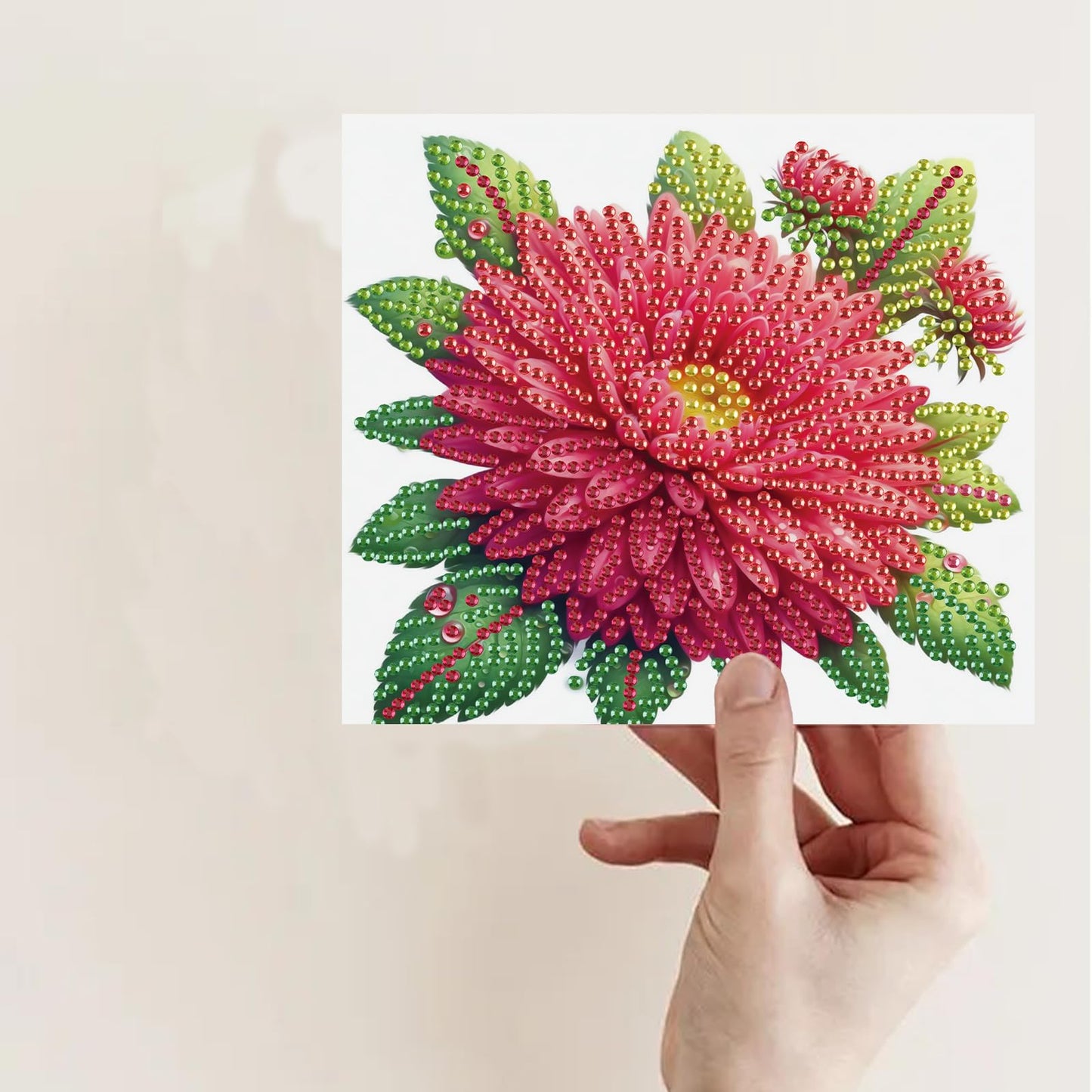 JISHSHAY 6 PCS Diamond Painting Greeting Cards Flower Diamond Art Birthday Cards with Envelopes Gem Art Gem Painting Mosaic Kits for Adults Embroidery for Thanksgiving Anniversary Valentine Festival