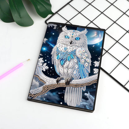 DCIDBEI Diamond Painting Owl A5 Notebook Kit for Adults - Modern Style, Multicolor, Non-Foldable