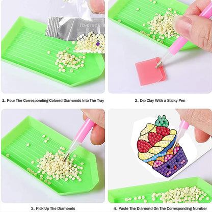 FLYSONG 5D DIY Diamond Art Stickers Kits for Kids, 20 PCS Hero Gem Stickers Beads Handmade Painting Making for Beginners Boys Children (Hero)