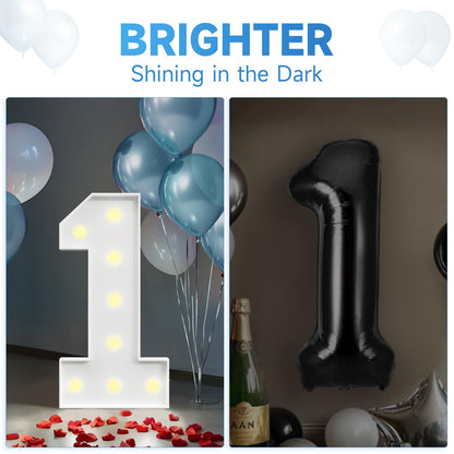 Graduation Decorations 2026, 2.3FT Marquee Numbers 2026 for Graduation Party Decorations, 2026 Light Up Numbers Kindergarten Graduation for Preschool High School College, 2026, 4 Pcs