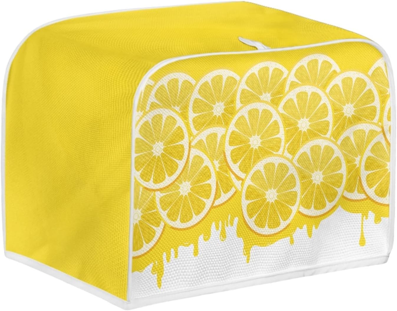 Toaster Cover 2 Slice, Yellow Lemon Washable Protector, Dustproof Kitchen Appliance Accessories, Women Gift