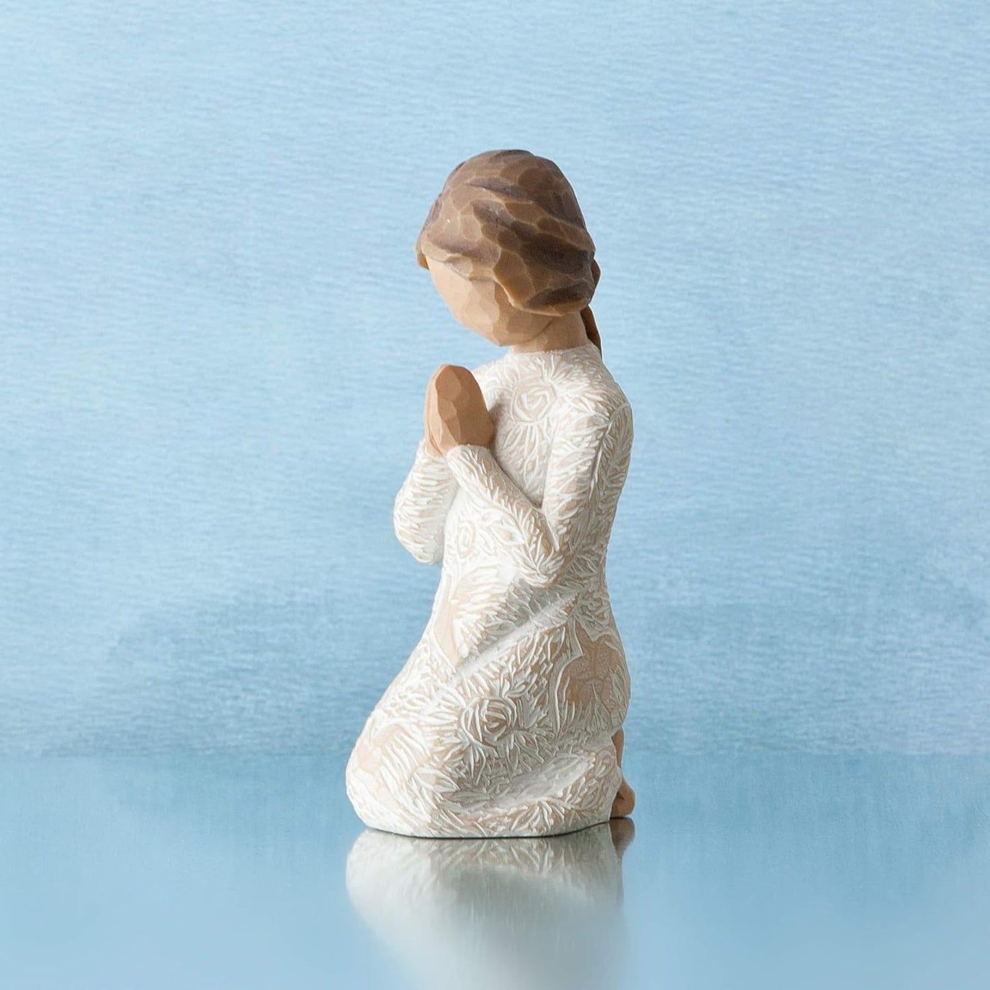 Willow Tree Prayer of Peace (Lighter Skin), Seeking The Quiet Within, Sculpted Hand-Painted Figure