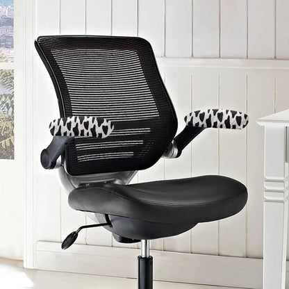 Wheelchair Armrest Covers, Anti Scratch Durable Water Resistant Slipcovers for Office Chair, Gaming Chair, Cow Print